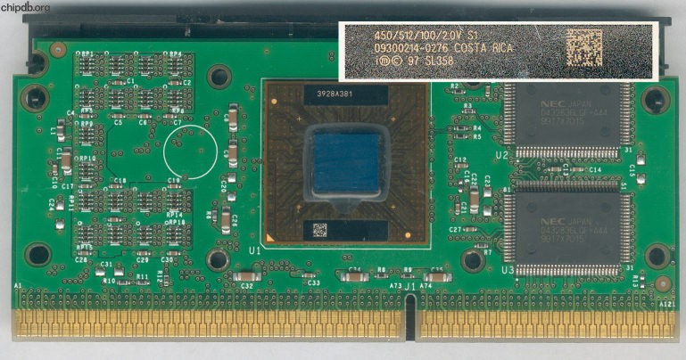 Intel Pentium II 450/512/100/2.0V SL358