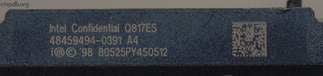 Intel Pentium III 80525PY450512 Q817ES ES