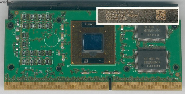 Intel Pentium III 500/512/100/2.0V SL35E