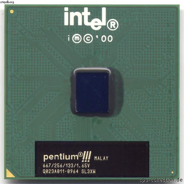 Intel Pentium III 667/256/133/1.65V SL3XW MALAY