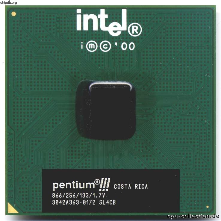 Intel Pentium III 866/256/133/1.7V SL4CB COSTA RICA