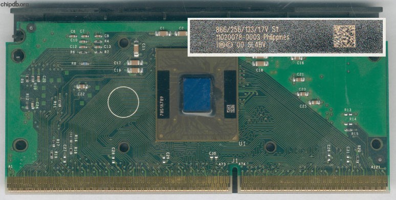Intel Pentium III 866/256/133/1.7V SL4BV Philippines