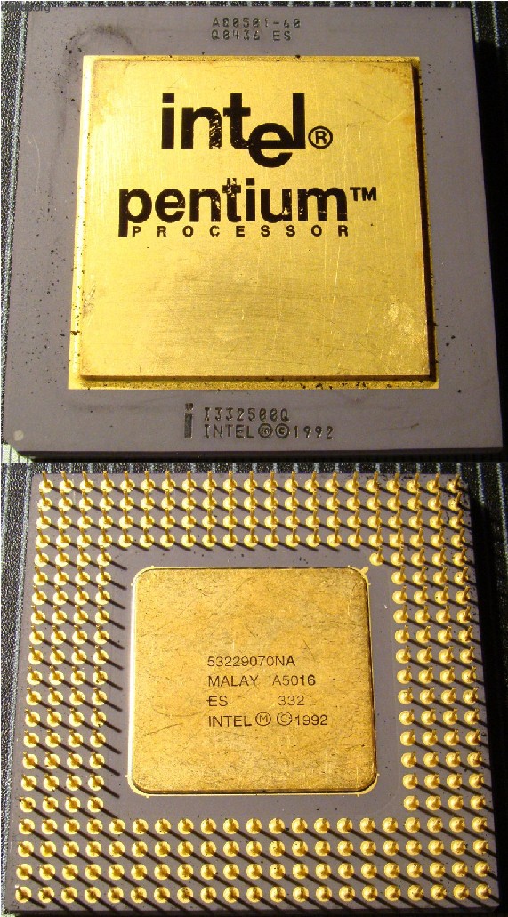 Intel Pentium A80501-60 Q0436 ES