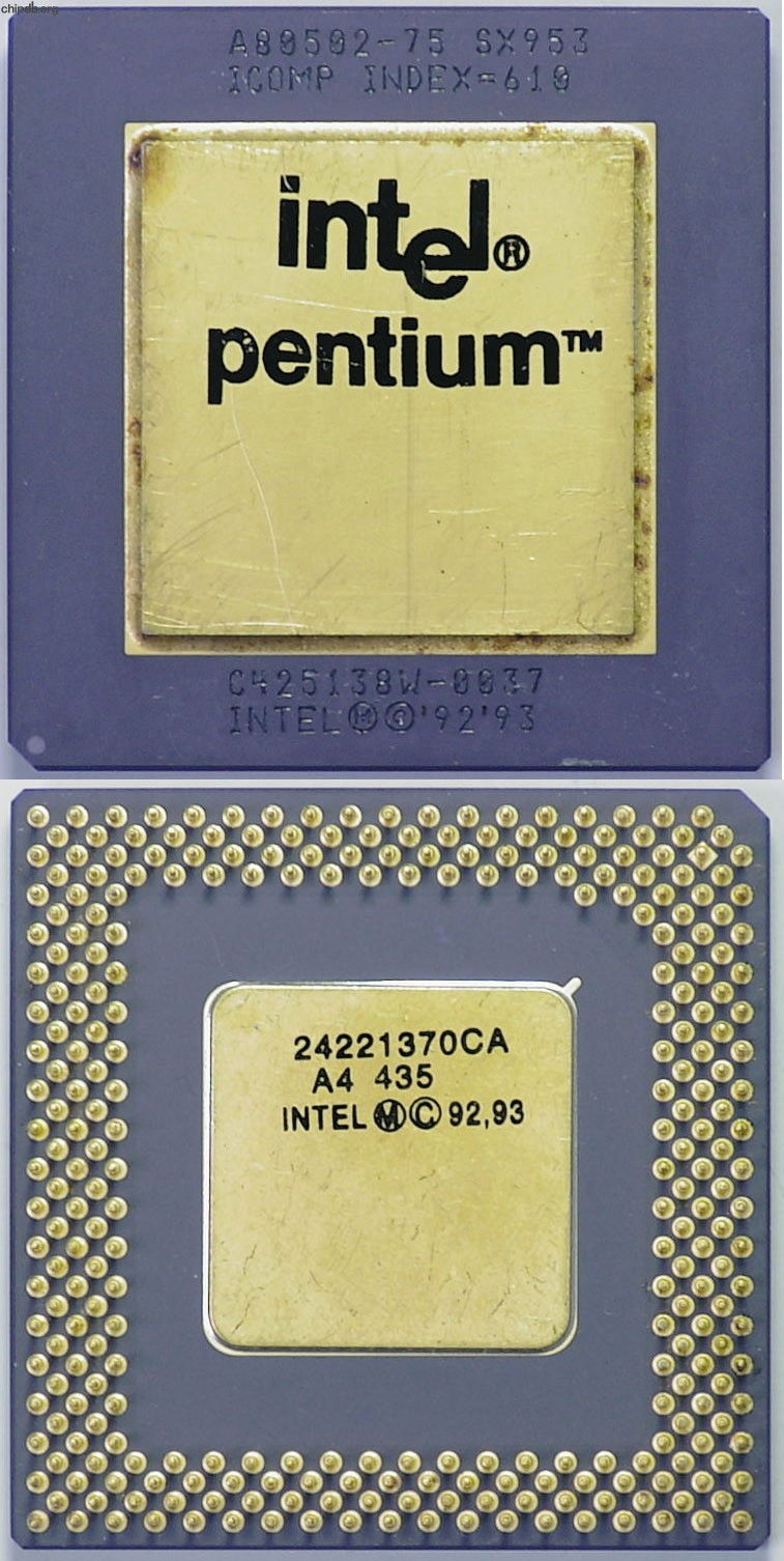 Intel A80502-75 SX953