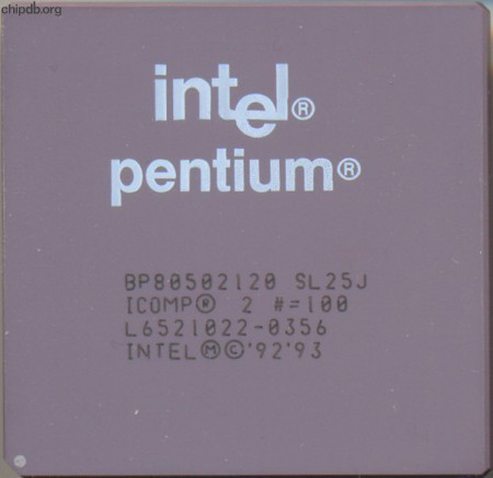 Intel Pentium BP80502120 SL25J