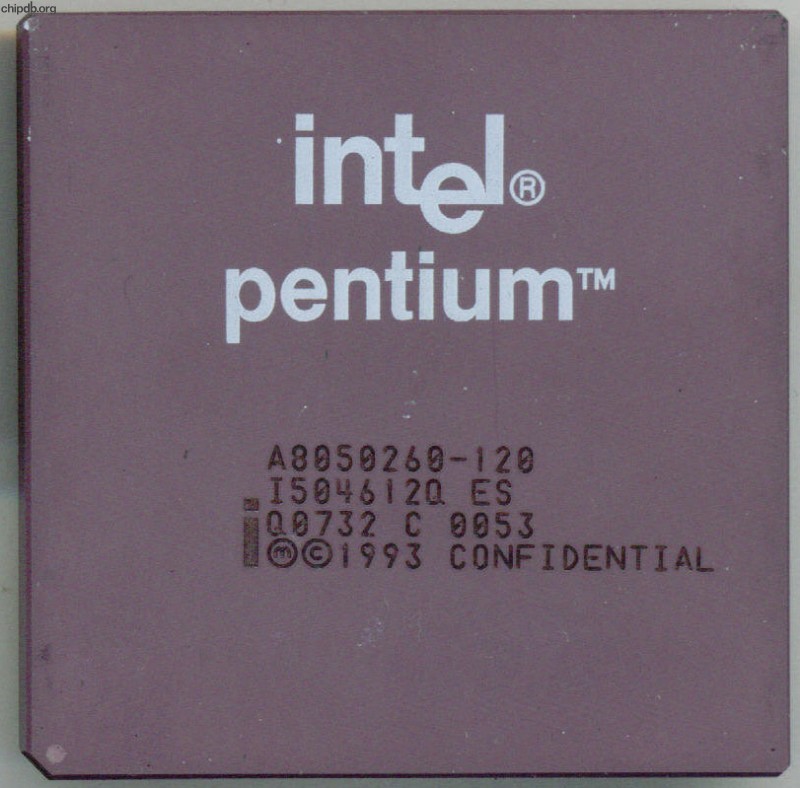 Intel Pentium A8050260-120 Q0732 ES