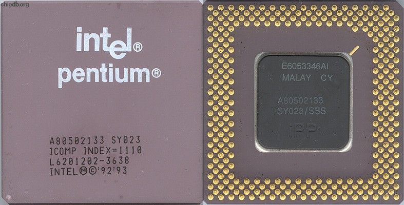 Intel Pentium A80502133 SY023