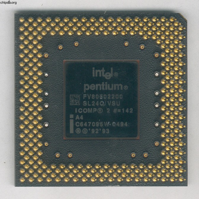 Intel Pentium FV80502200 SL24Q