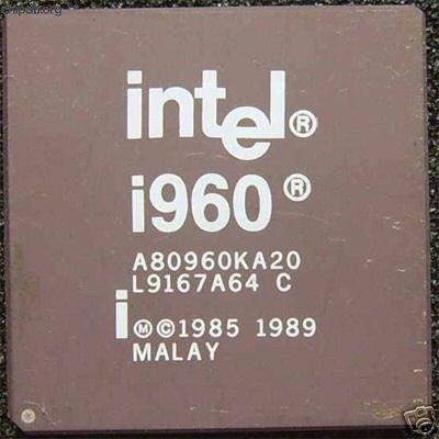 Intel i960 A80960KA20 white print