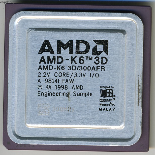AMD K6-3D/300AFR printed ES