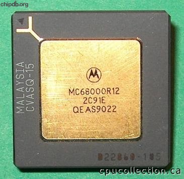 Motorola MC68000R12 triangle in corner
