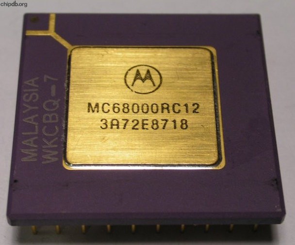 Motorola MC68000RC12 two rows