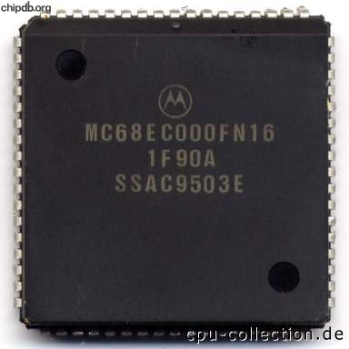 Motorola MC68EC000FN16 diff print