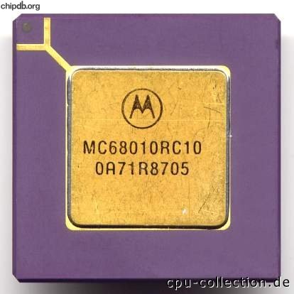Motorola MC68010RC10 dot in corner