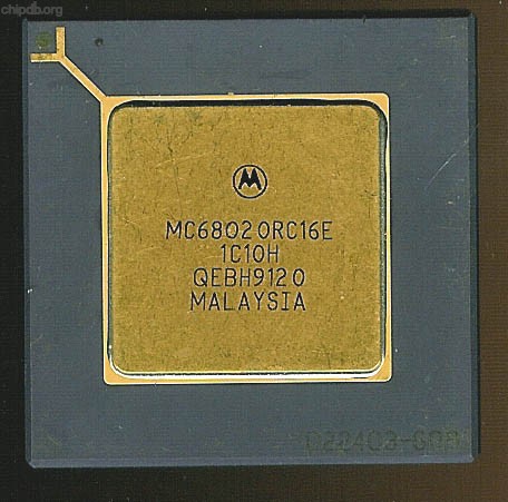 Motorola MC68020RC16E four rows text