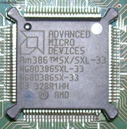 AMD NG80386SX/SXL-33 engraved