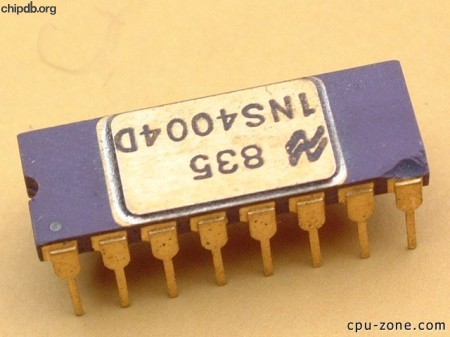 National Semiconductor INS4004D upside down 7835