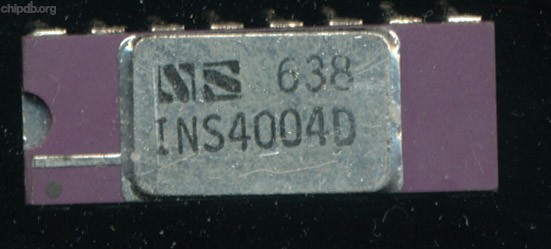National Semiconductor INS4004D silver lid