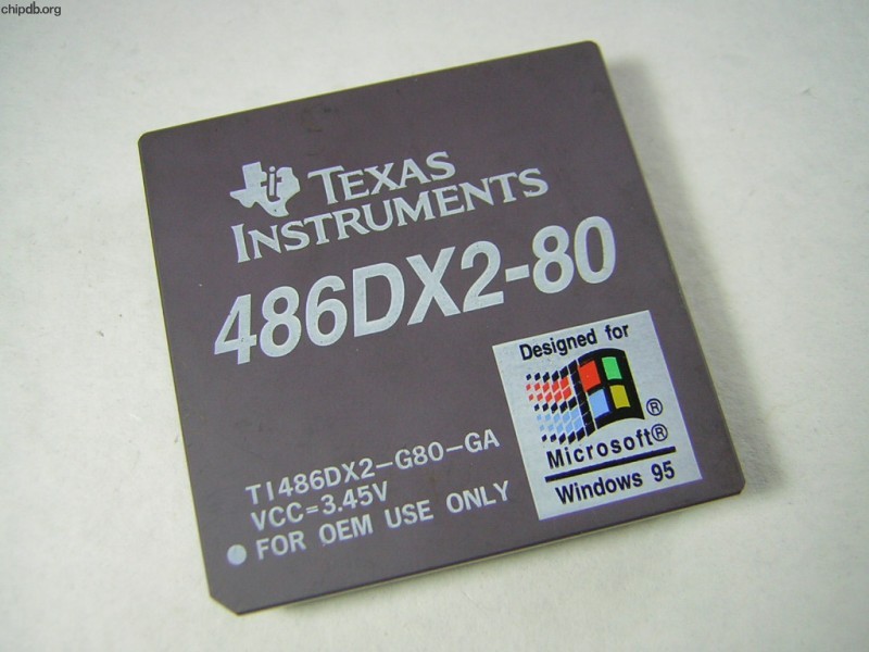 Texas Instruments TI486DX2-G80-GA diff print