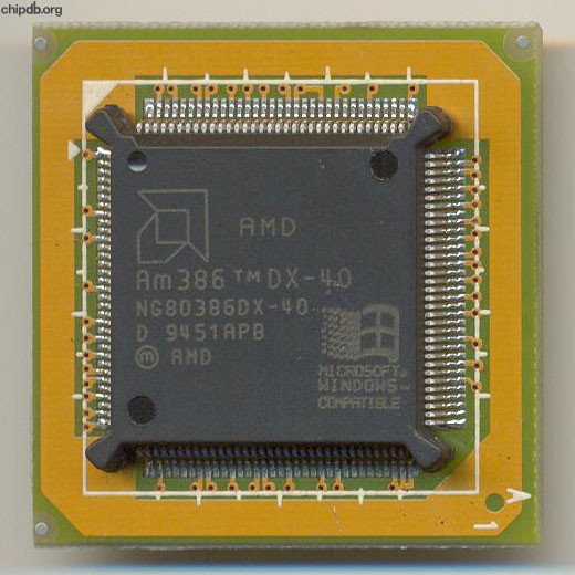 AMD NG80386DX-40 windows logo diff print 2