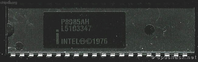 Intel P8085AH INTEL 1976 diff print