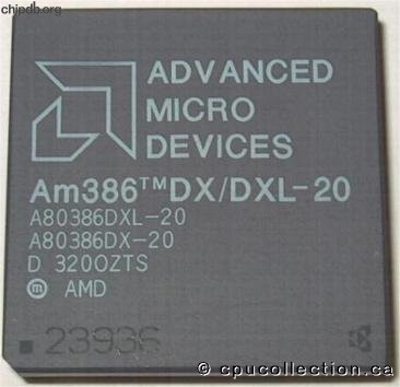 AMD A80386DX/DXL-20 rev D
