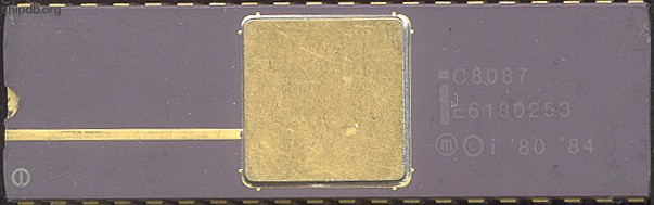 Intel C8087 Silver 1 in circle for Pin1