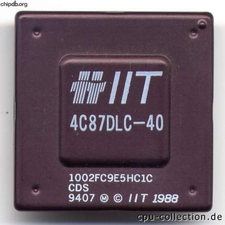 IIT 4C87DLC-40 aluminium diff print