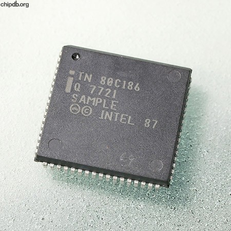 Intel TN80C186 Q7721 SAMPLE