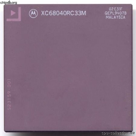 Motorola XC68040RC33M arrow in corner