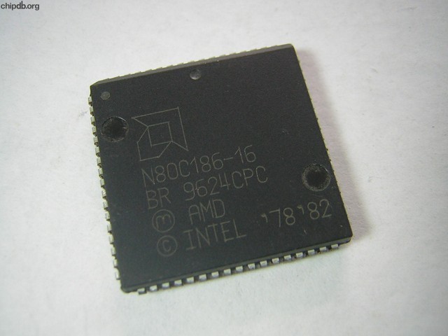 AMD N80C186-16 engraved