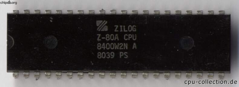 Zilog Z80A 8400W2N diff font