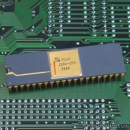 Zilog Z80A CPU with logo