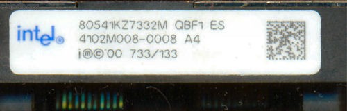 Intel Itanium 80541KZ7332M QBF1 ES