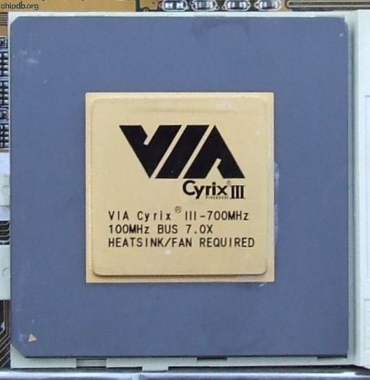 VIA Cyrix III - 700MHz diff package