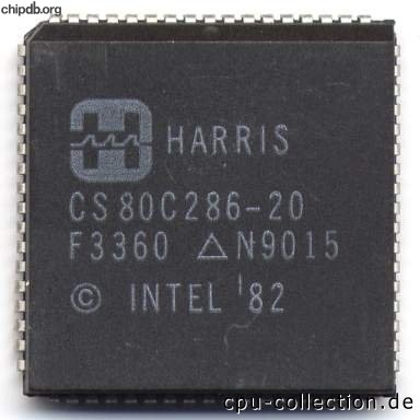 Harris CS80C286-20 diff print