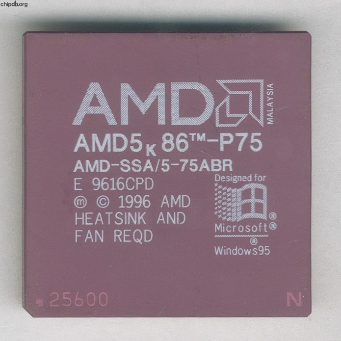 AMD AMD-SSA 5-75ABR with N in corner