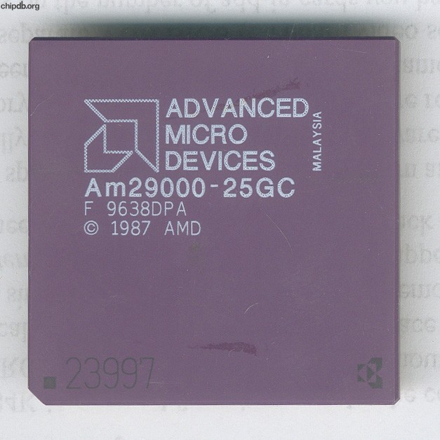AMD Am29000-25GC rev F diff print
