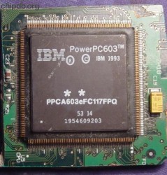 IBM PowerPC PPCA603eFC117FPQ diff print