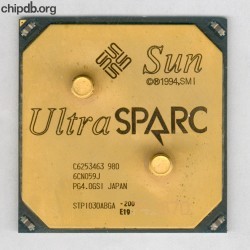 Sun UltraSparc STP1030ABGA-200 diff print