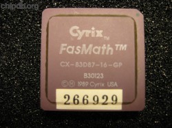 Cyrix CX-83D87-16-GP Cyrix USA