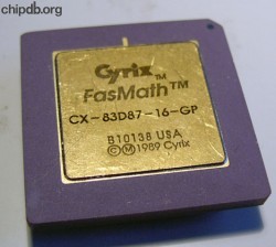 Cyrix CX-83D87-16-GP gold top