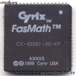 Cyrix CX-83S87-20-KP