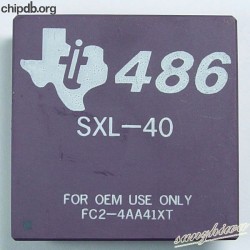 Texas Instruments 486 SXL-40 diff print