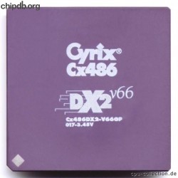 Cyrix Cx486DX2-V66GP 017-3.45V
