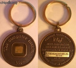 386 metal keychain