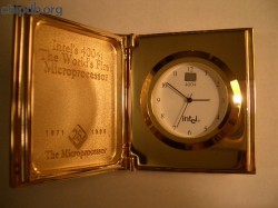 Intel clock 4004 25th anniversary