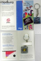 Intel Keychain Pentium keychain with pamphlet