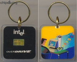Intel keychain Intel overdrive black