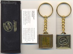 Intel keychain Pentium 60 gold with bag